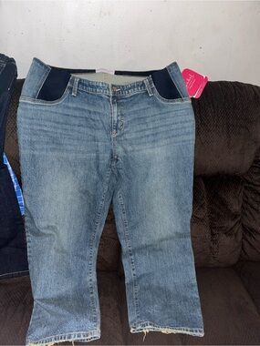 Maternity Stretch Panel Light Jeans size 14 NWT